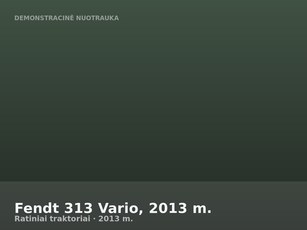 Fendt 313 Vario, 2013 m.