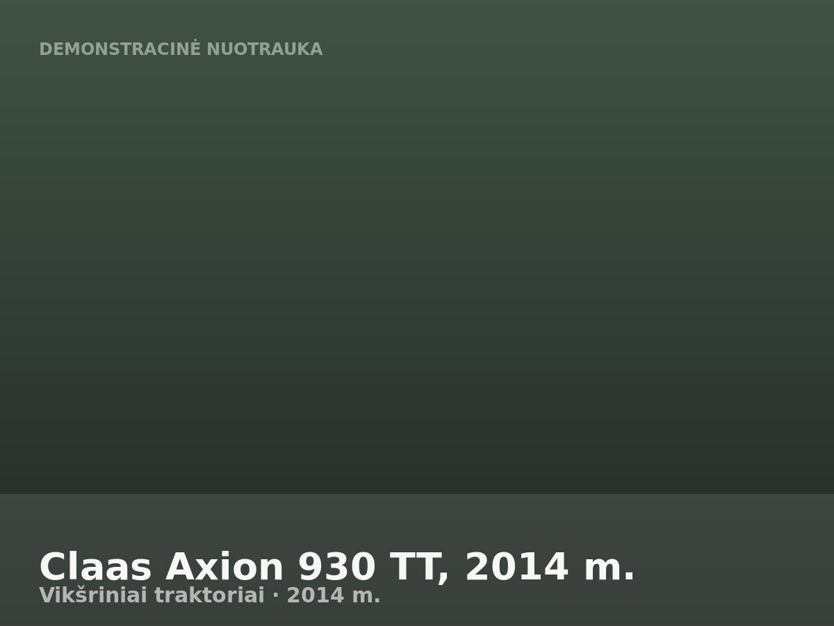 Claas Axion 930 TT, 2014 m.