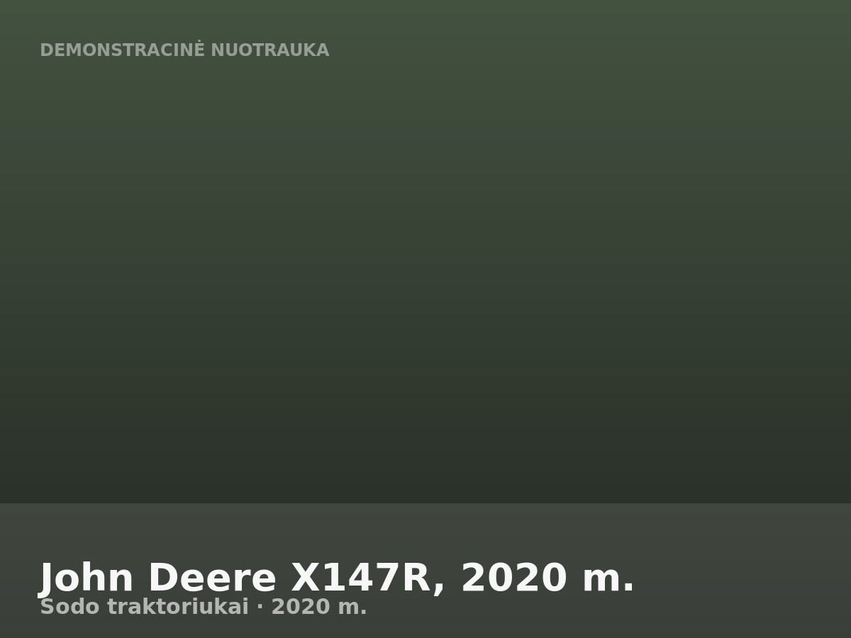 John Deere X147R, 2020 m.