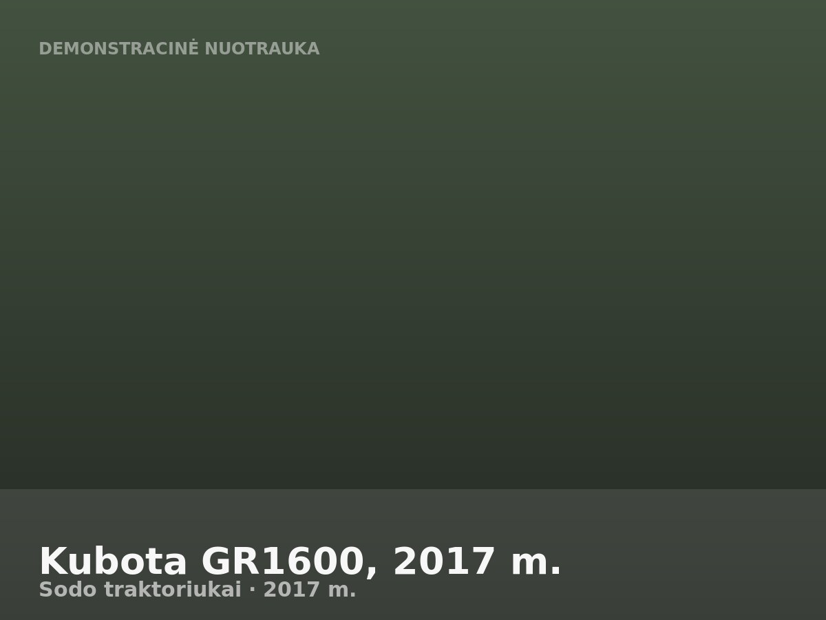 Kubota GR1600, 2017 m.