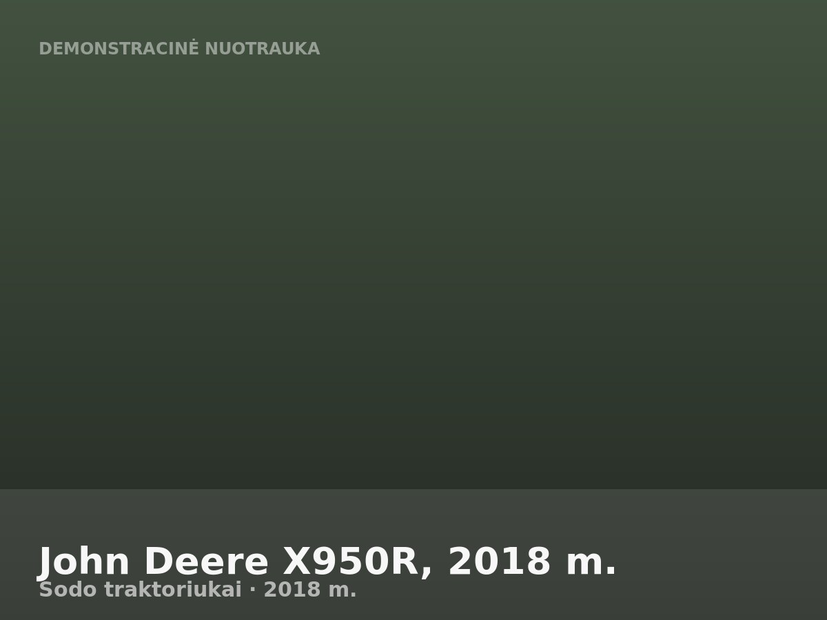 John Deere X950R, 2018 m.