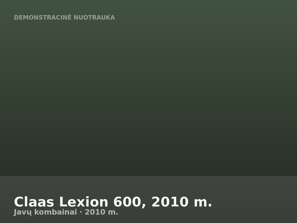 Claas Lexion 600, 2010 m.