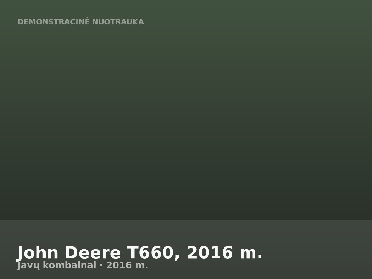 John Deere T660, 2016 m.