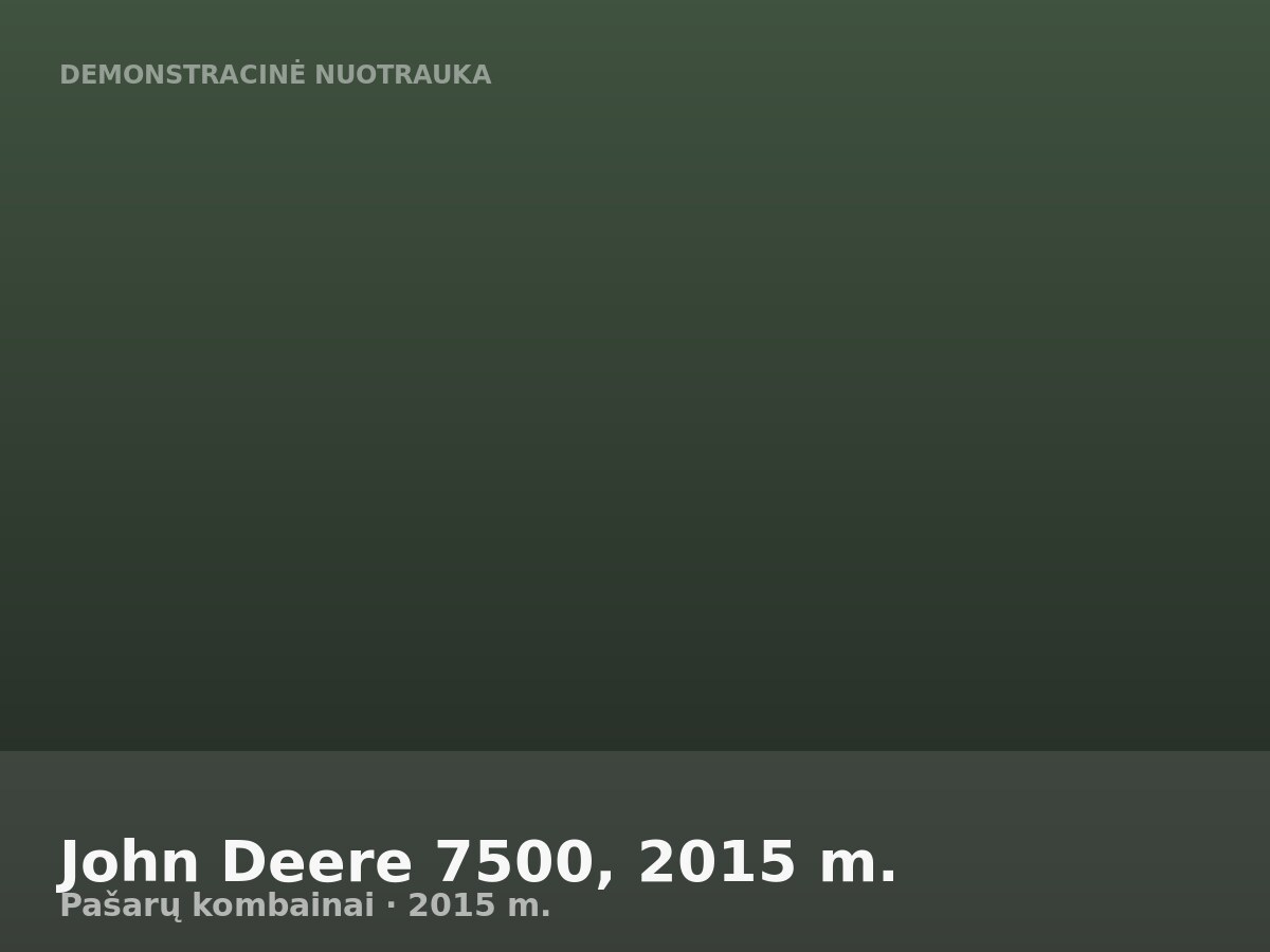 John Deere 7500, 2015 m.