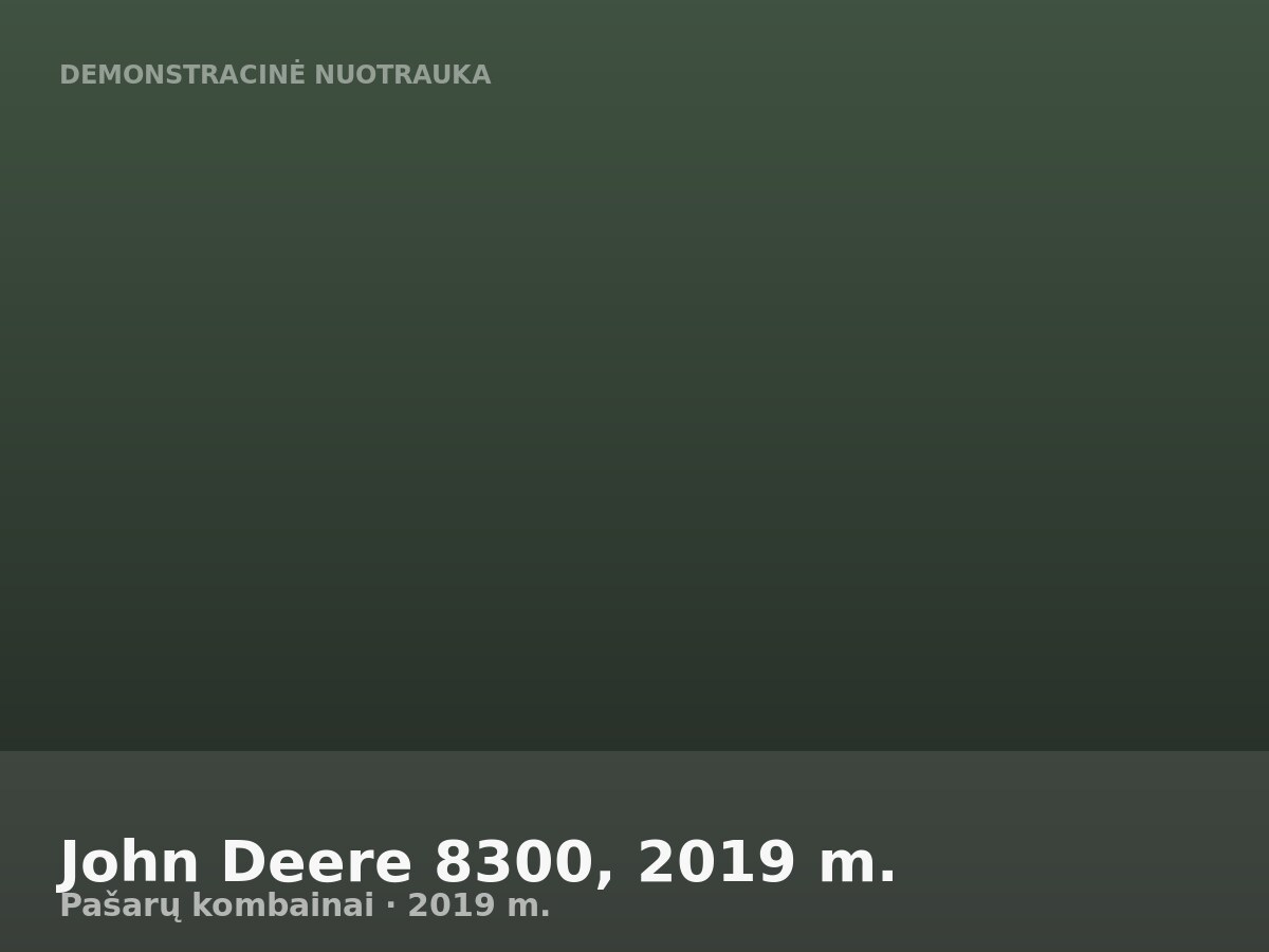 John Deere 8300, 2019 m.