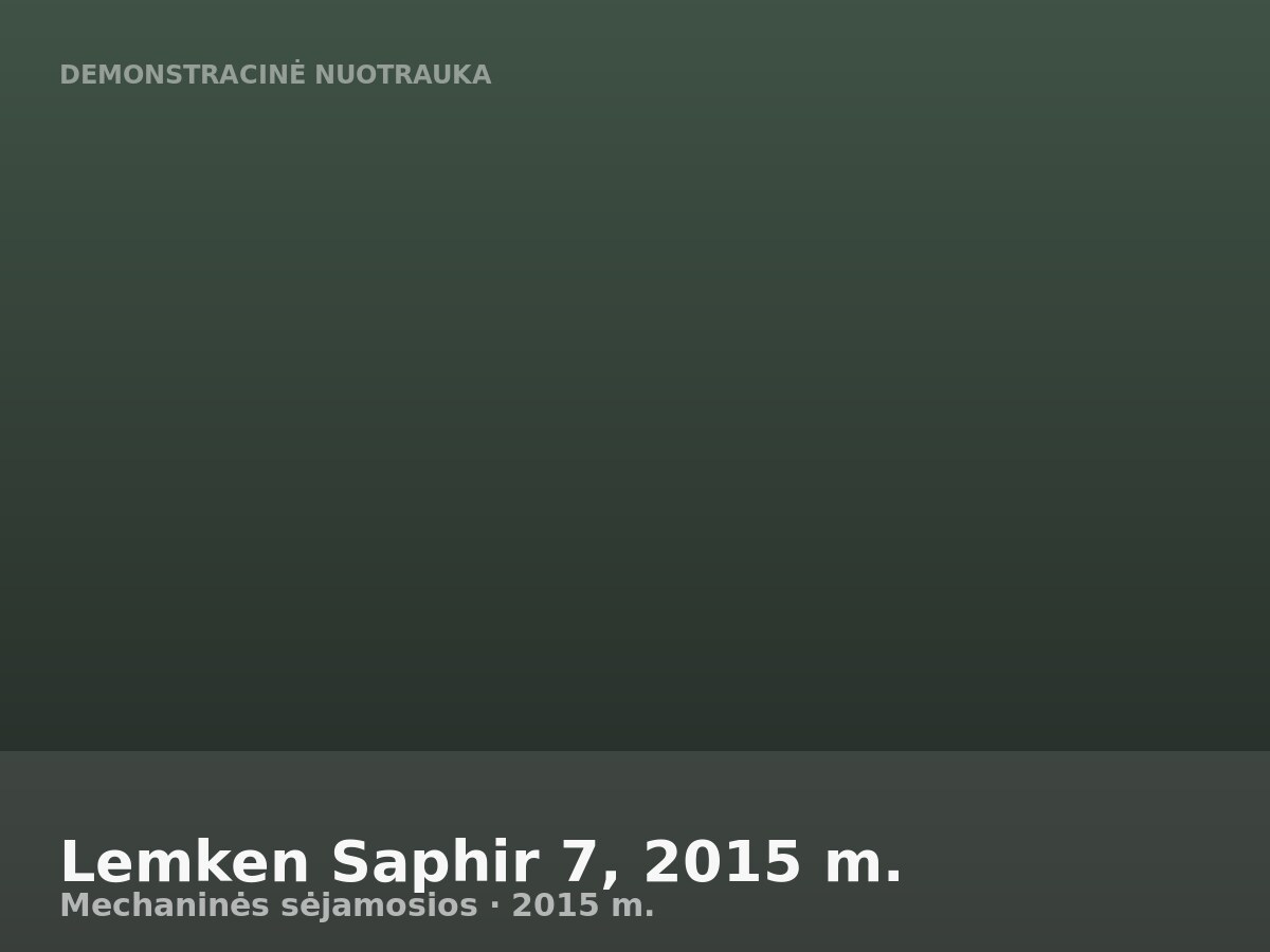 Lemken Saphir 7, 2015 m.