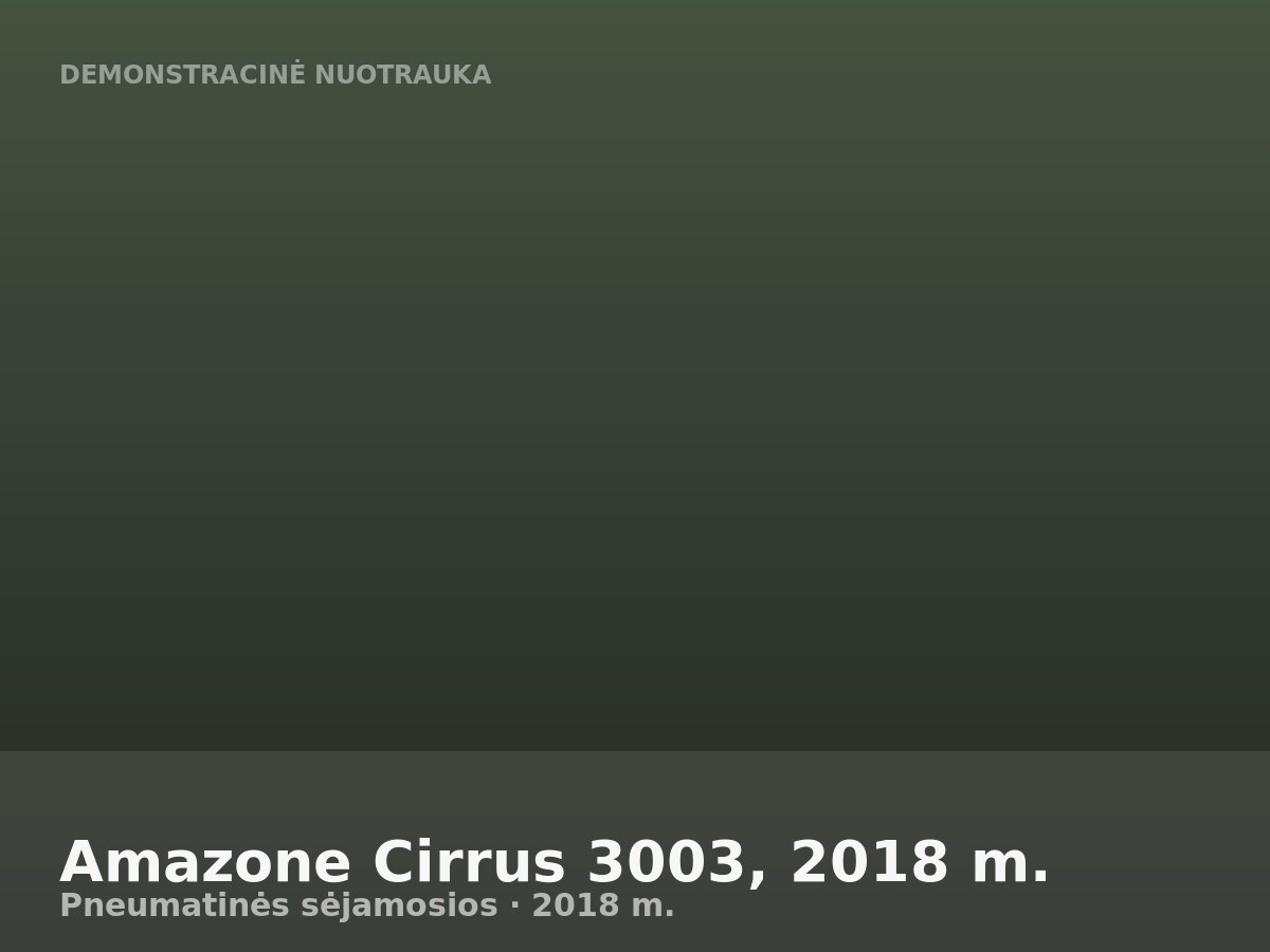 Amazone Cirrus 3003, 2018 m.