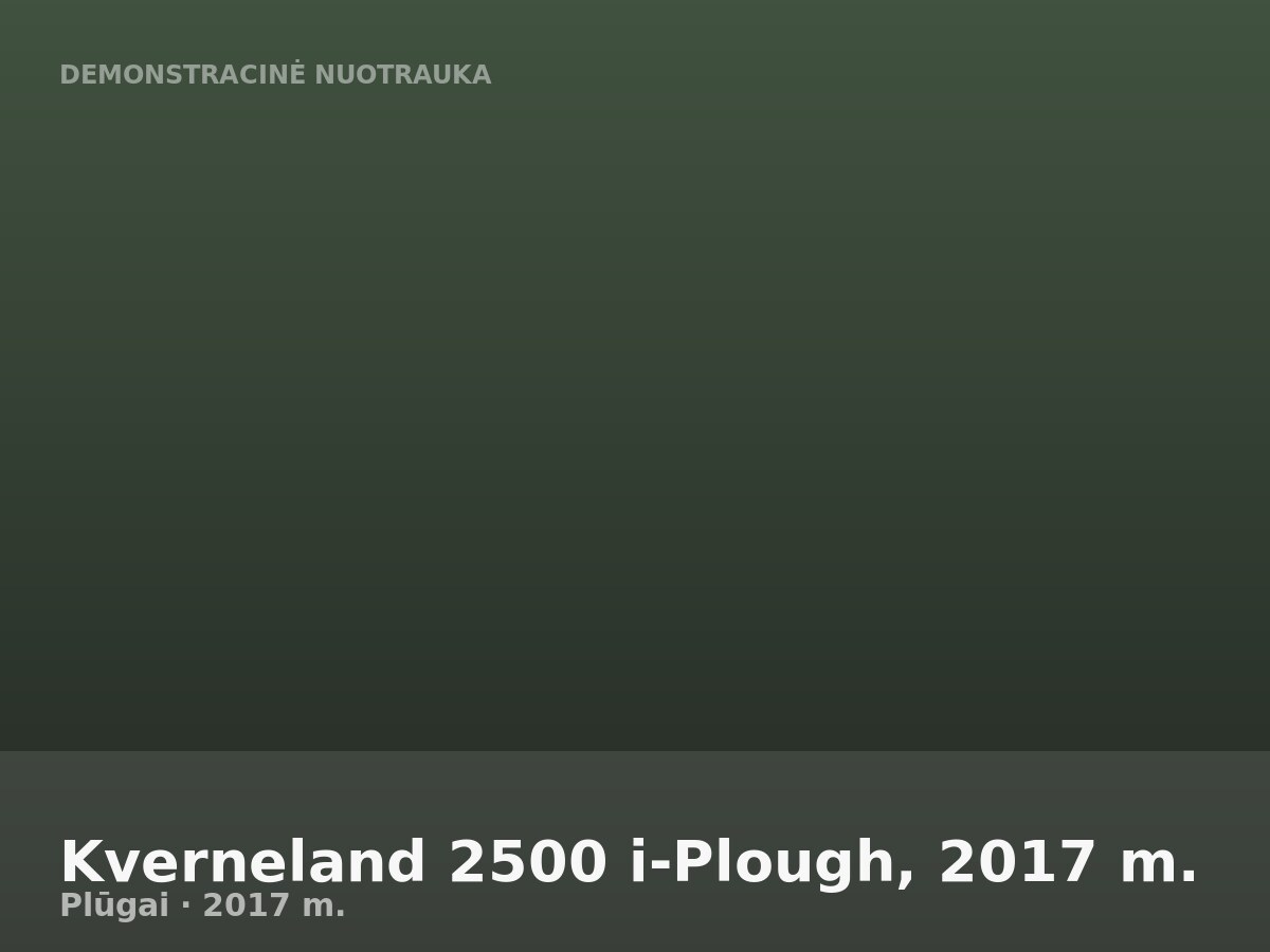 Kverneland 2500 i-Plough, 2017 m.