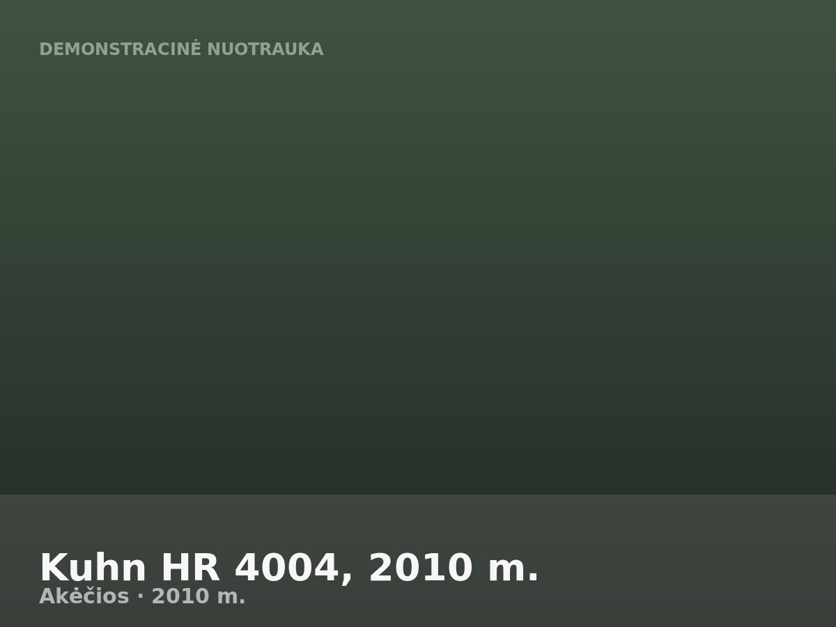 Kuhn HR 4004, 2010 m.