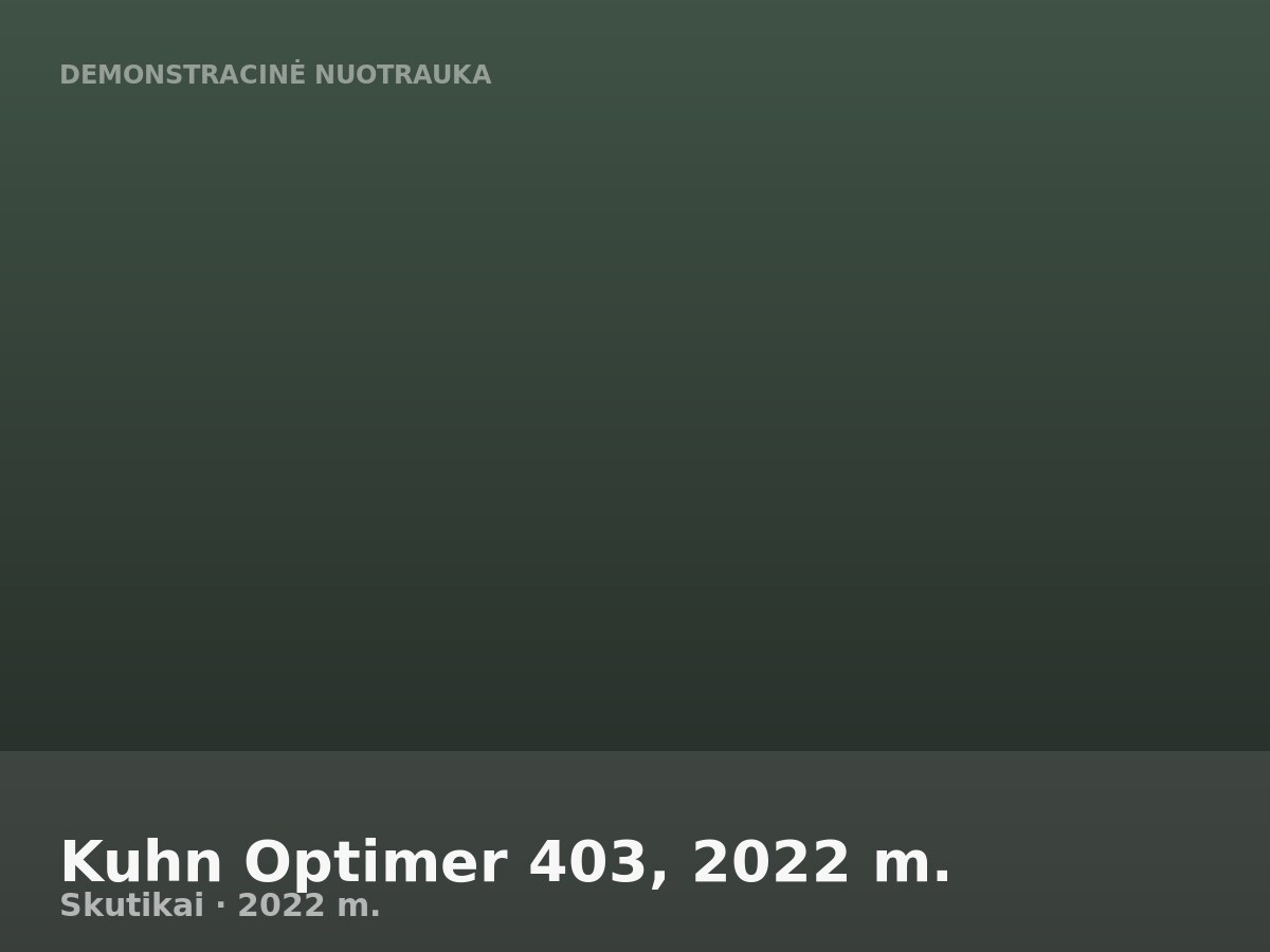 Kuhn Optimer 403, 2022 m.