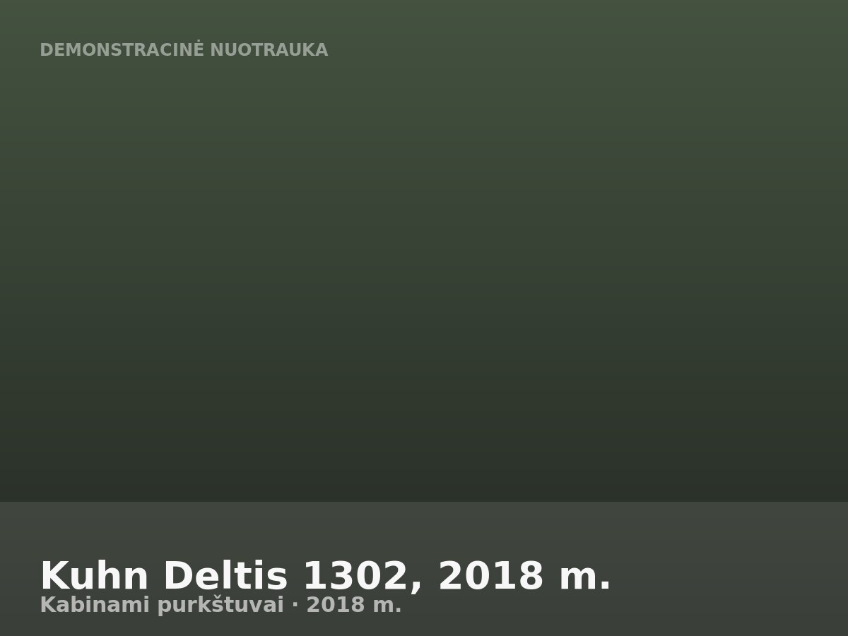 Kuhn Deltis 1302, 2018 m.