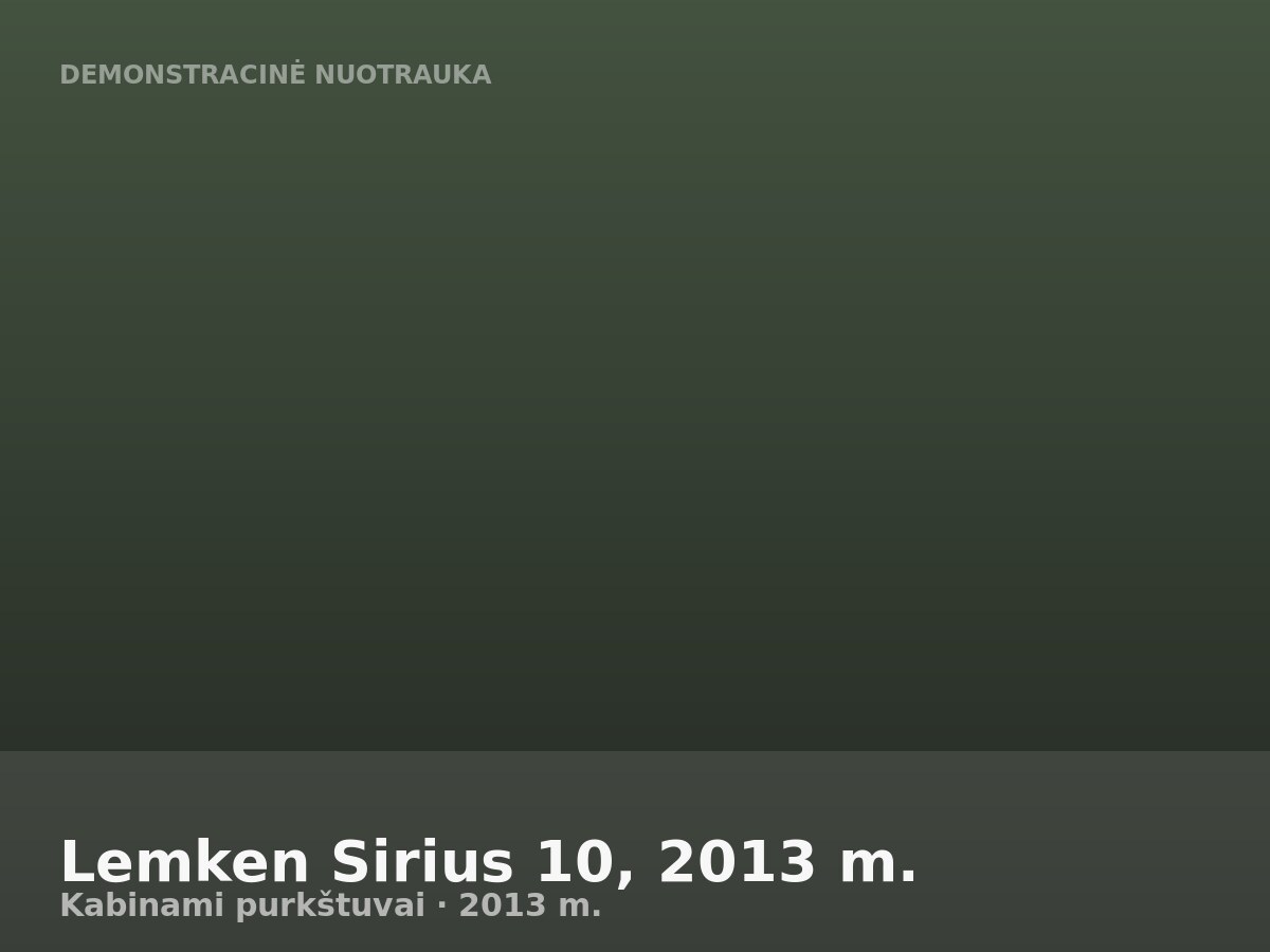 Lemken Sirius 10, 2013 m.