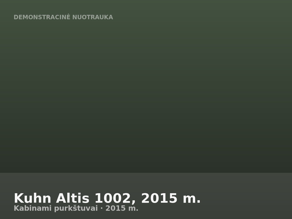 Kuhn Altis 1002, 2015 m.