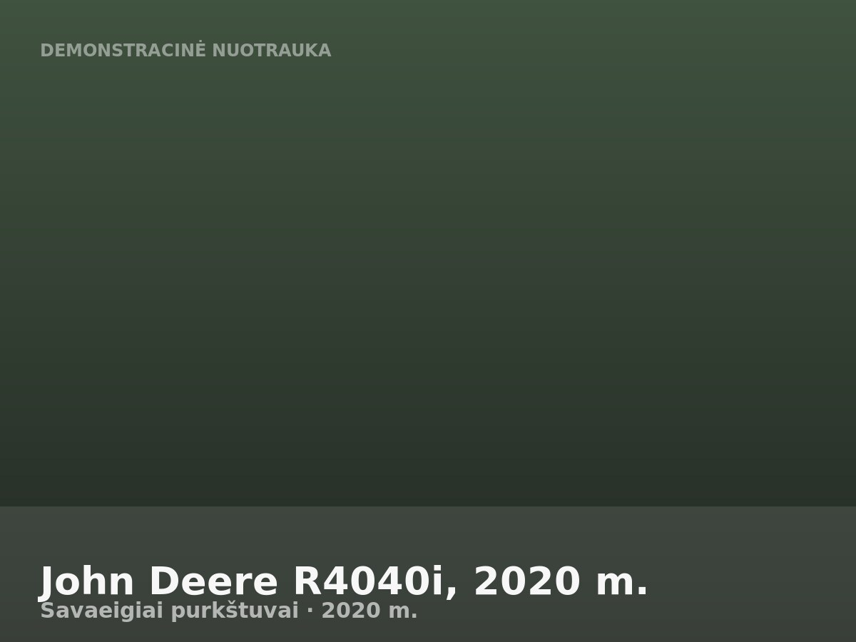 John Deere R4040i, 2020 m.