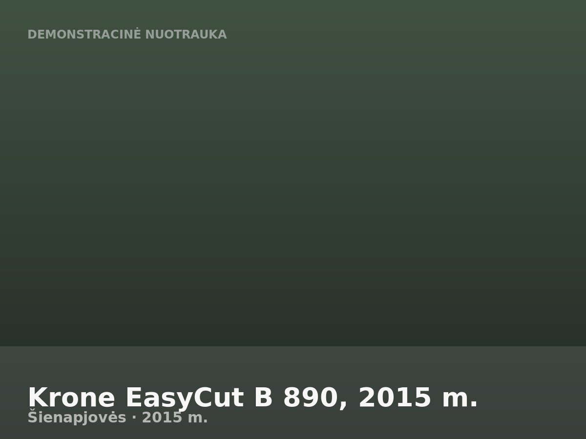 Krone EasyCut B 890, 2015 m.