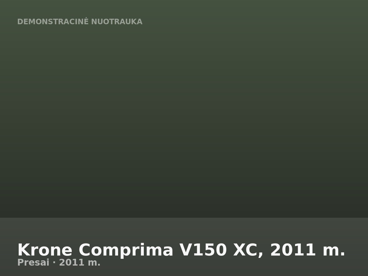 Krone Comprima V150 XC, 2011 m.