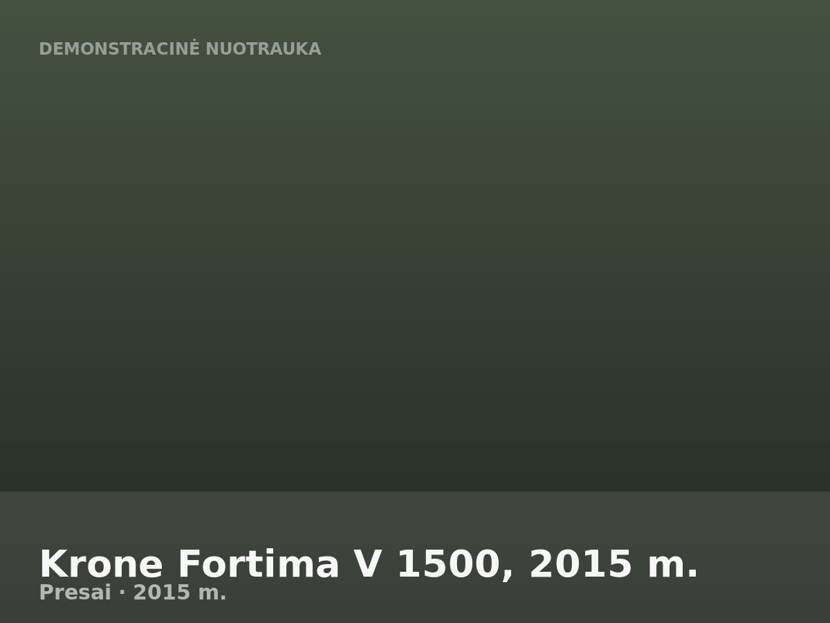 Krone Fortima V 1500, 2015 m.