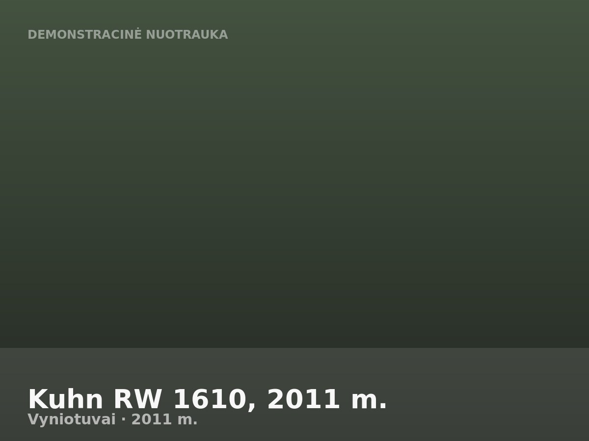 Kuhn RW 1610, 2011 m.