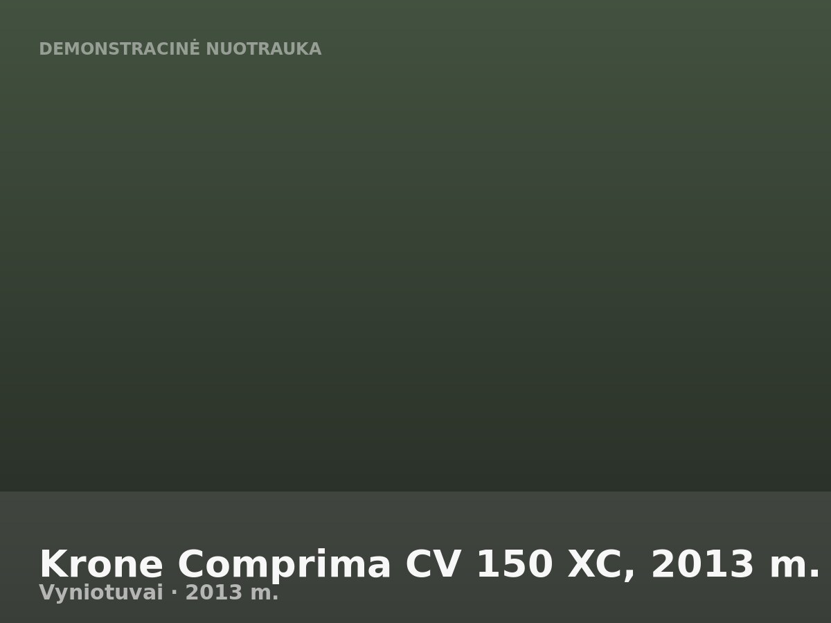Krone Comprima CV 150 XC, 2013 m.