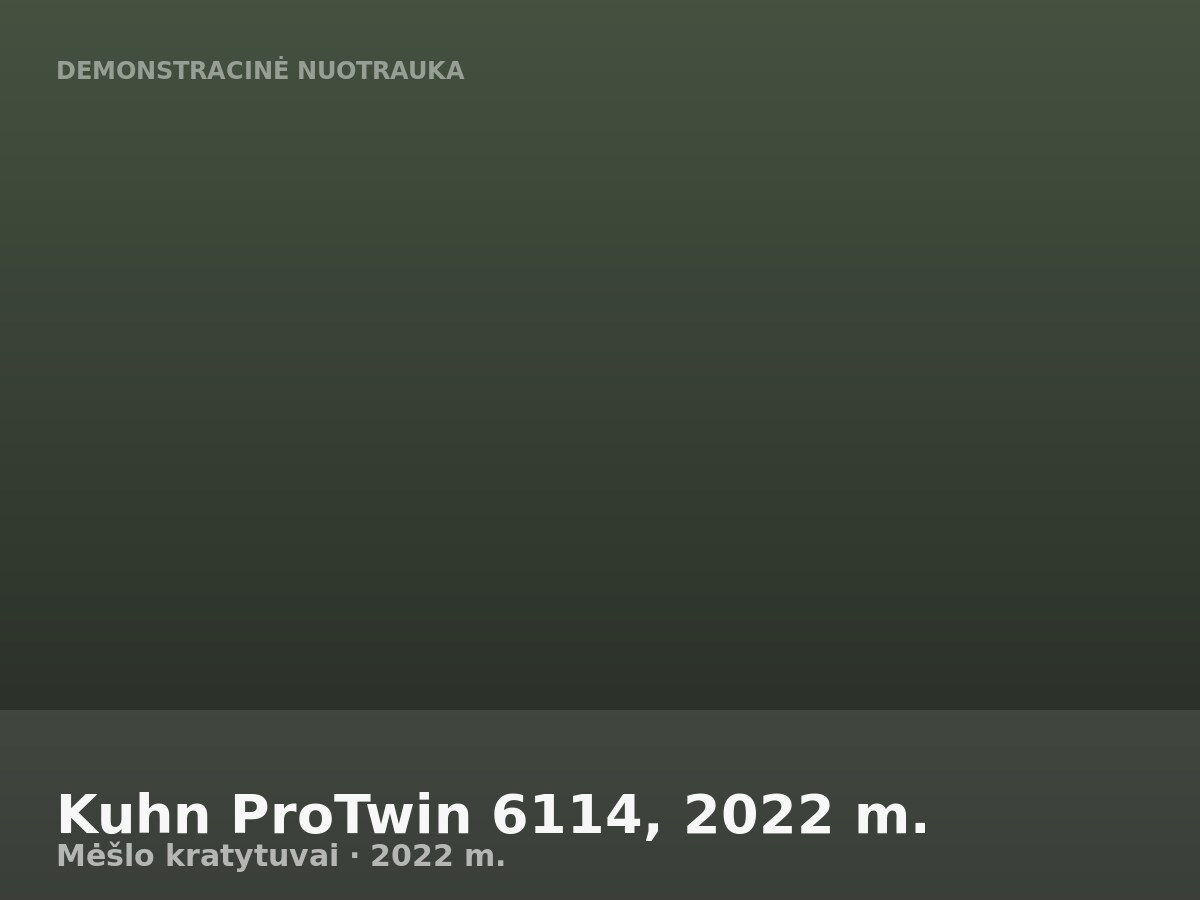 Kuhn ProTwin 6114, 2022 m.