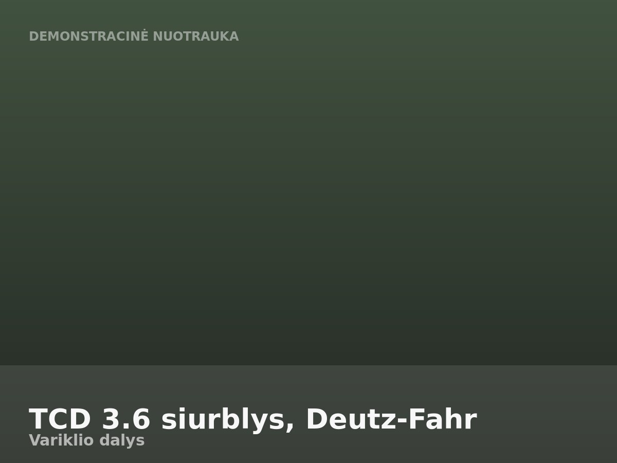 TCD 3.6 siurblys, Deutz-Fahr