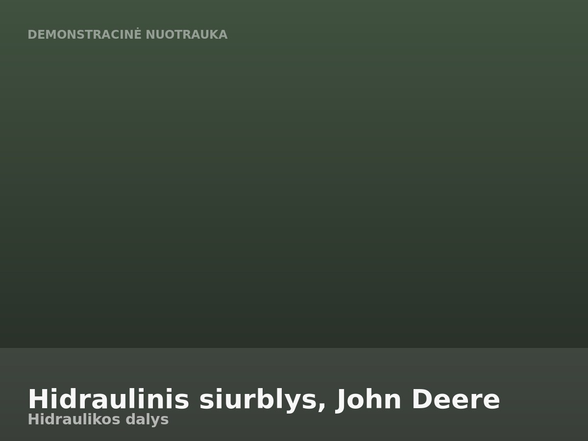 Hidraulinis siurblys, John Deere