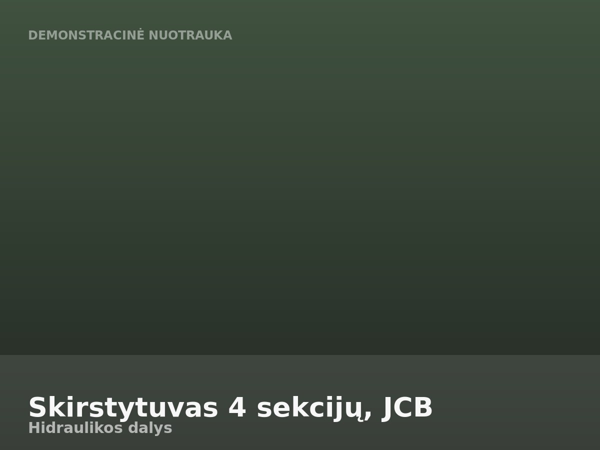 Skirstytuvas 4 sekcijų, JCB