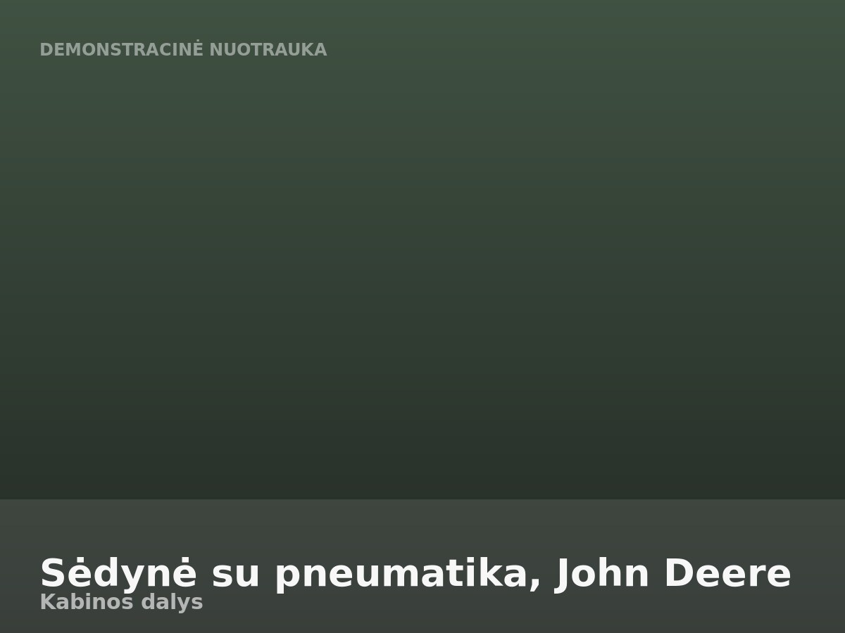 Sėdynė su pneumatika, John Deere