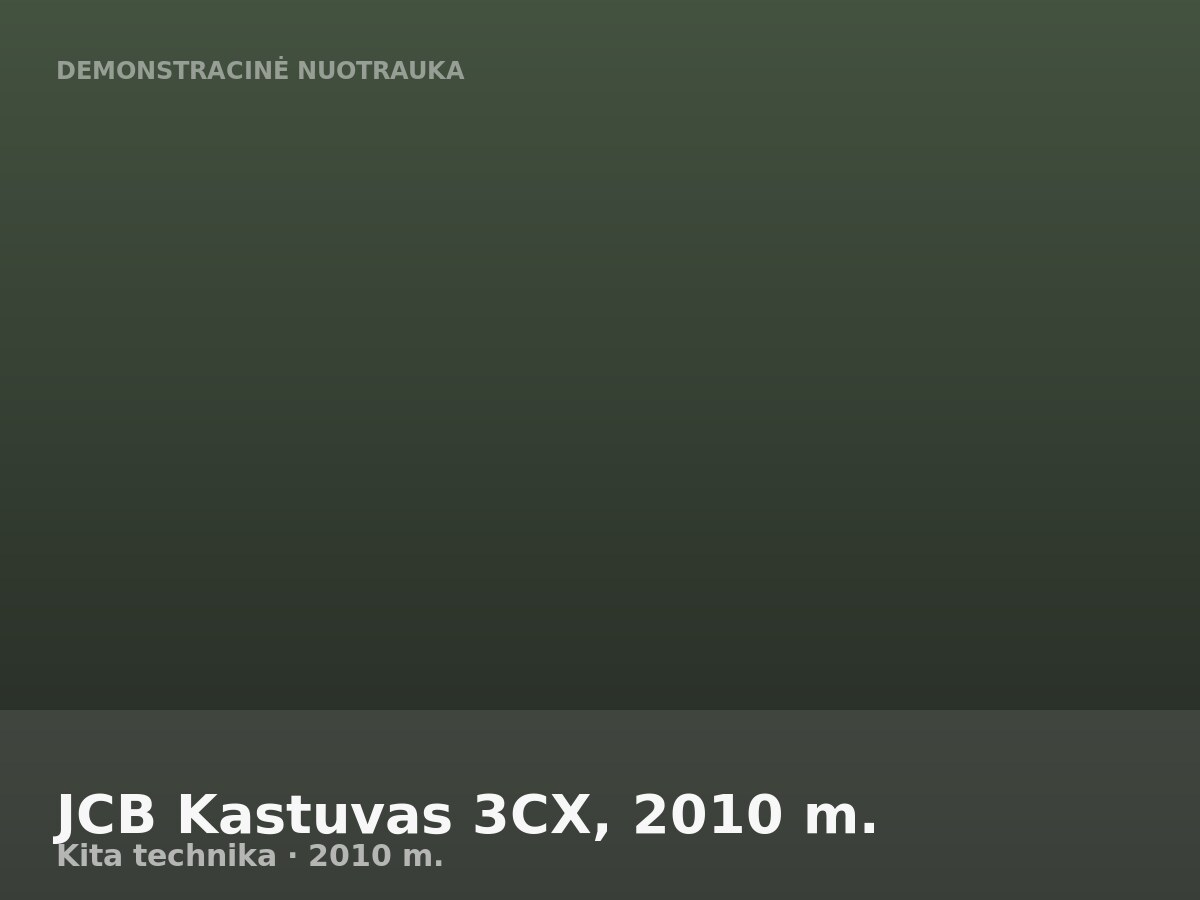 JCB Kastuvas 3CX, 2010 m.