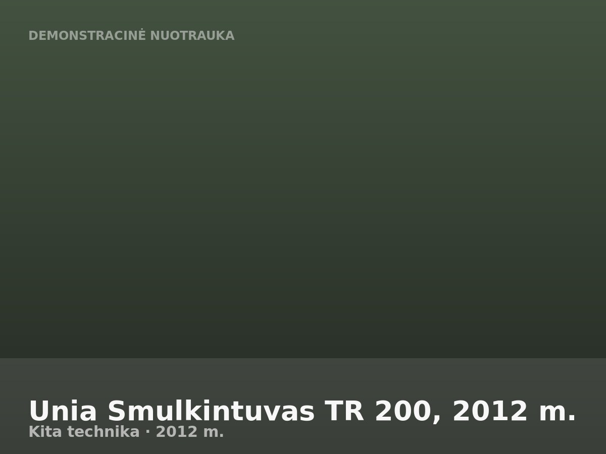 Unia Smulkintuvas TR 200, 2012 m.