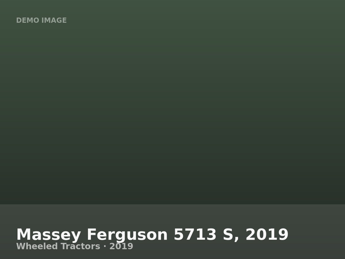 Massey Ferguson 5713 S, 2019