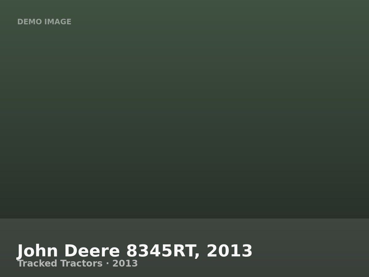 John Deere 8345RT, 2013