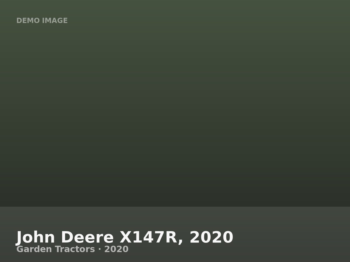 John Deere X147R, 2020