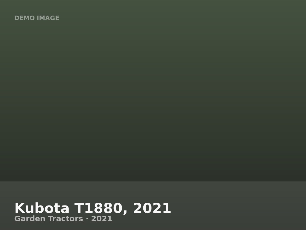 Kubota T1880, 2021