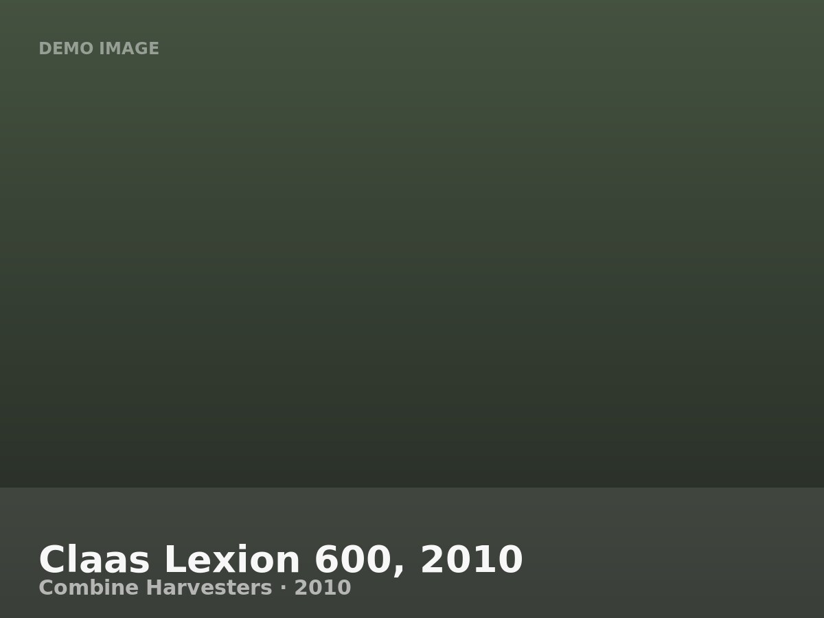 Claas Lexion 600, 2010