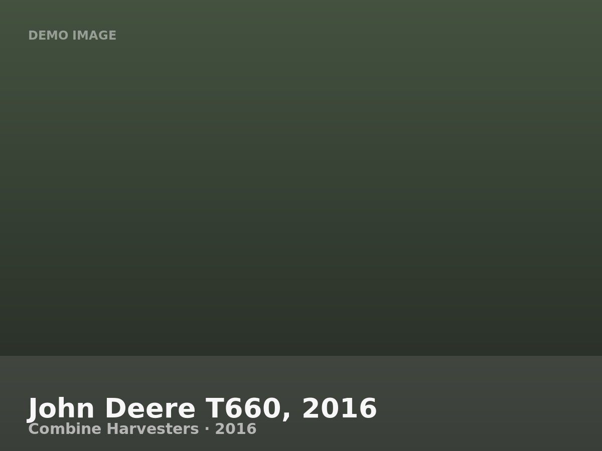 John Deere T660, 2016