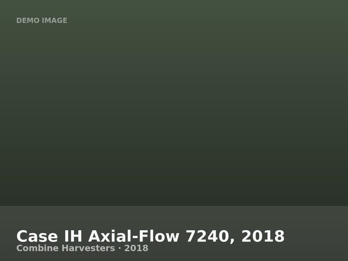 Case IH Axial-Flow 7240, 2018