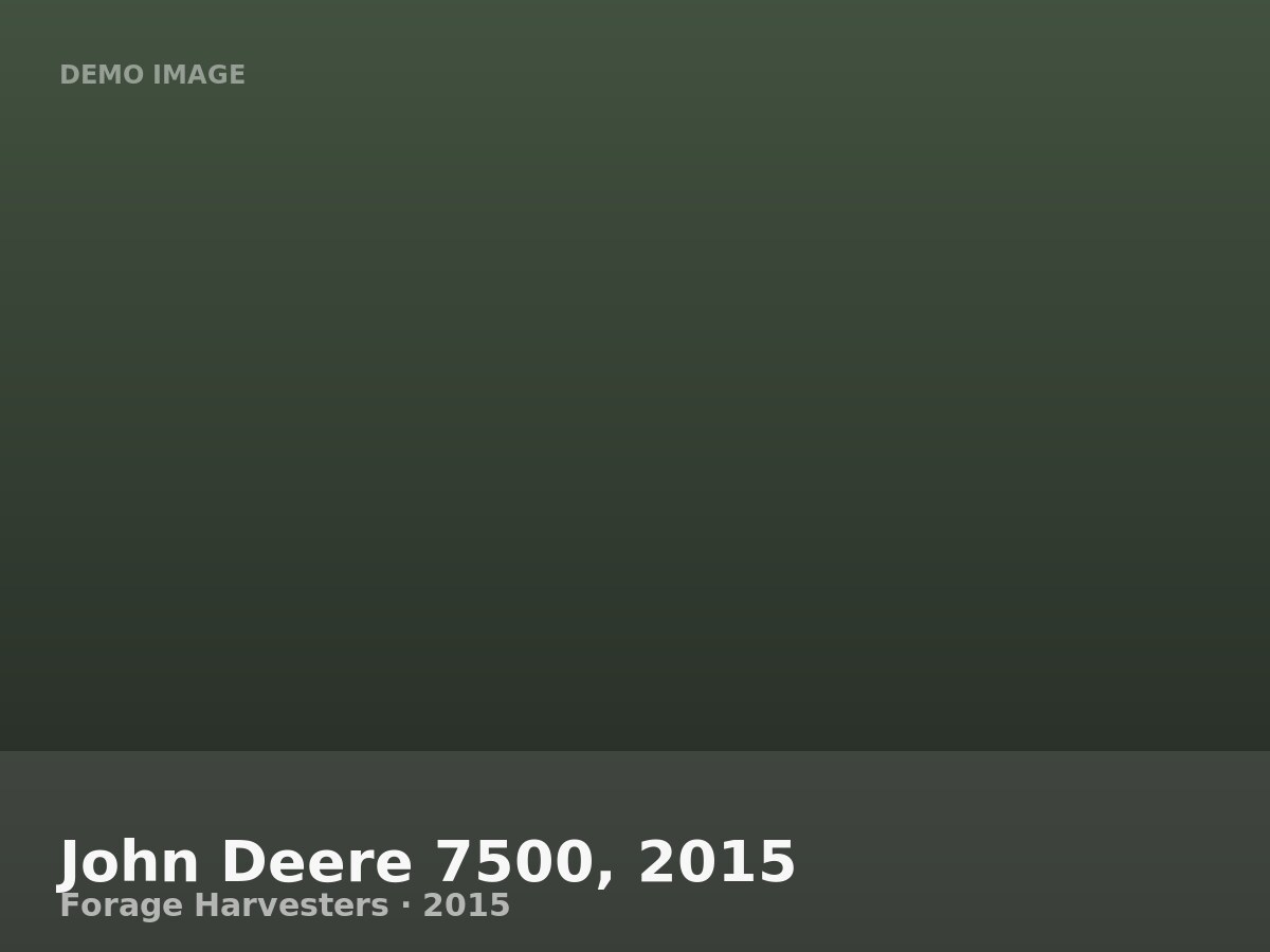 John Deere 7500, 2015