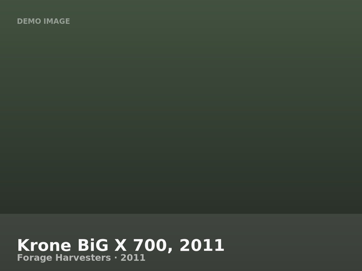 Krone BiG X 700, 2011