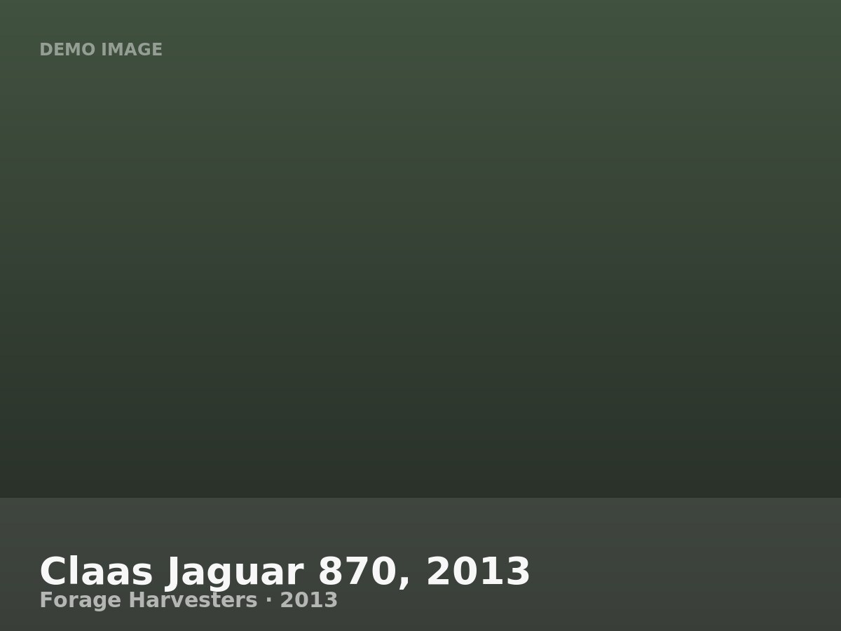 Claas Jaguar 870, 2013