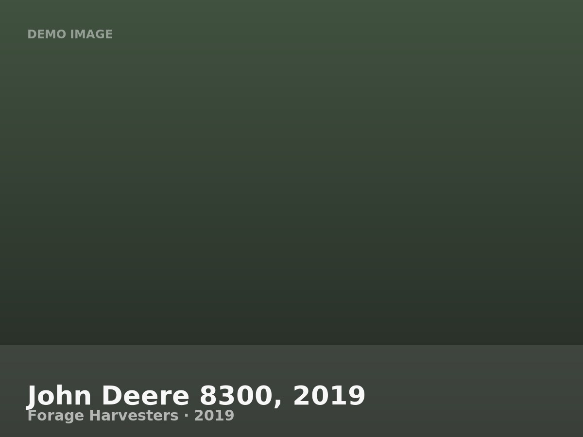 John Deere 8300, 2019