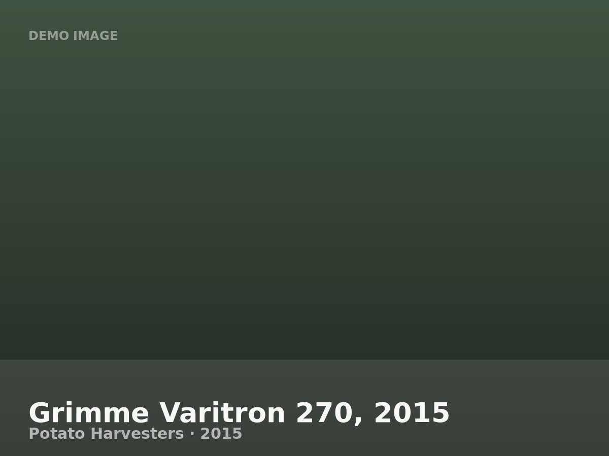 Grimme Varitron 270, 2015
