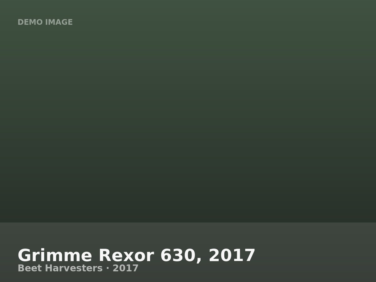 Grimme Rexor 630, 2017