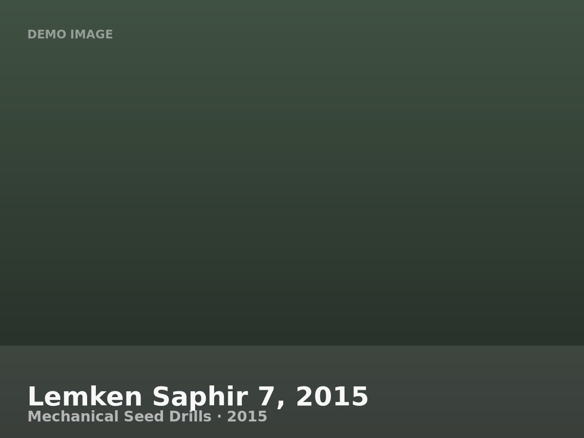 Lemken Saphir 7, 2015