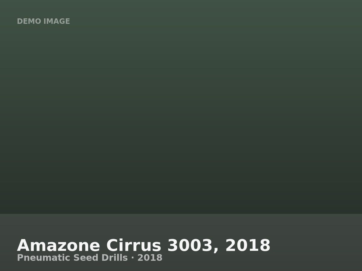 Amazone Cirrus 3003, 2018