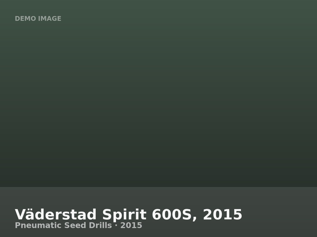 Väderstad Spirit 600S, 2015