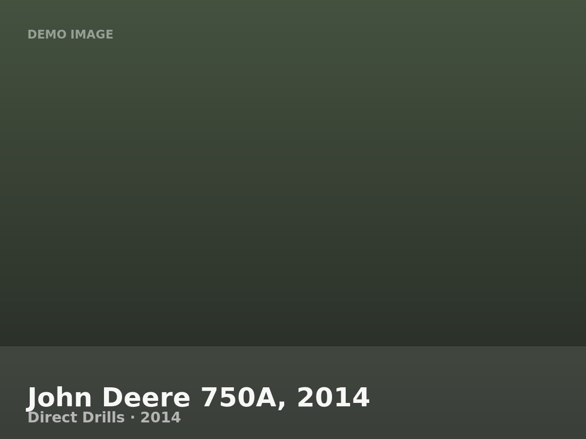 John Deere 750A, 2014