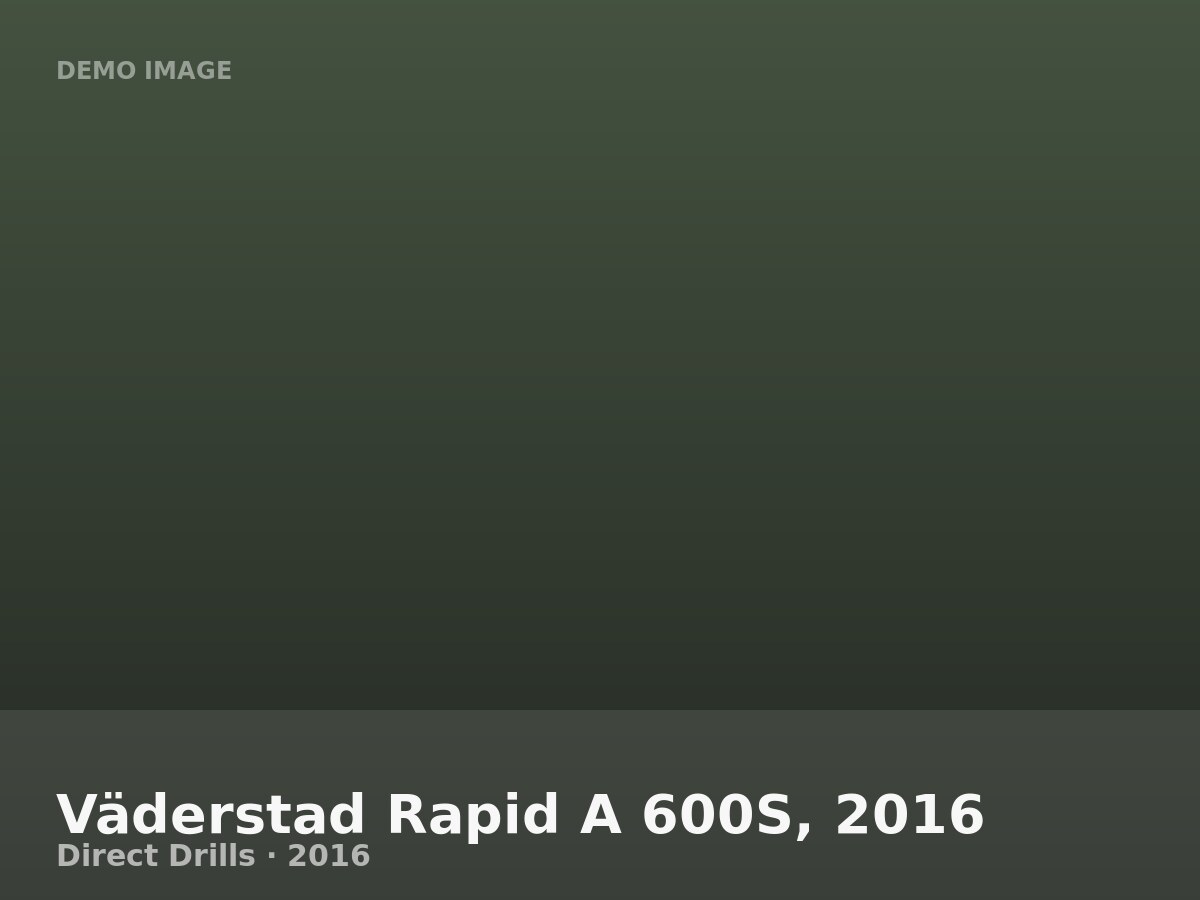 Väderstad Rapid A 600S, 2016