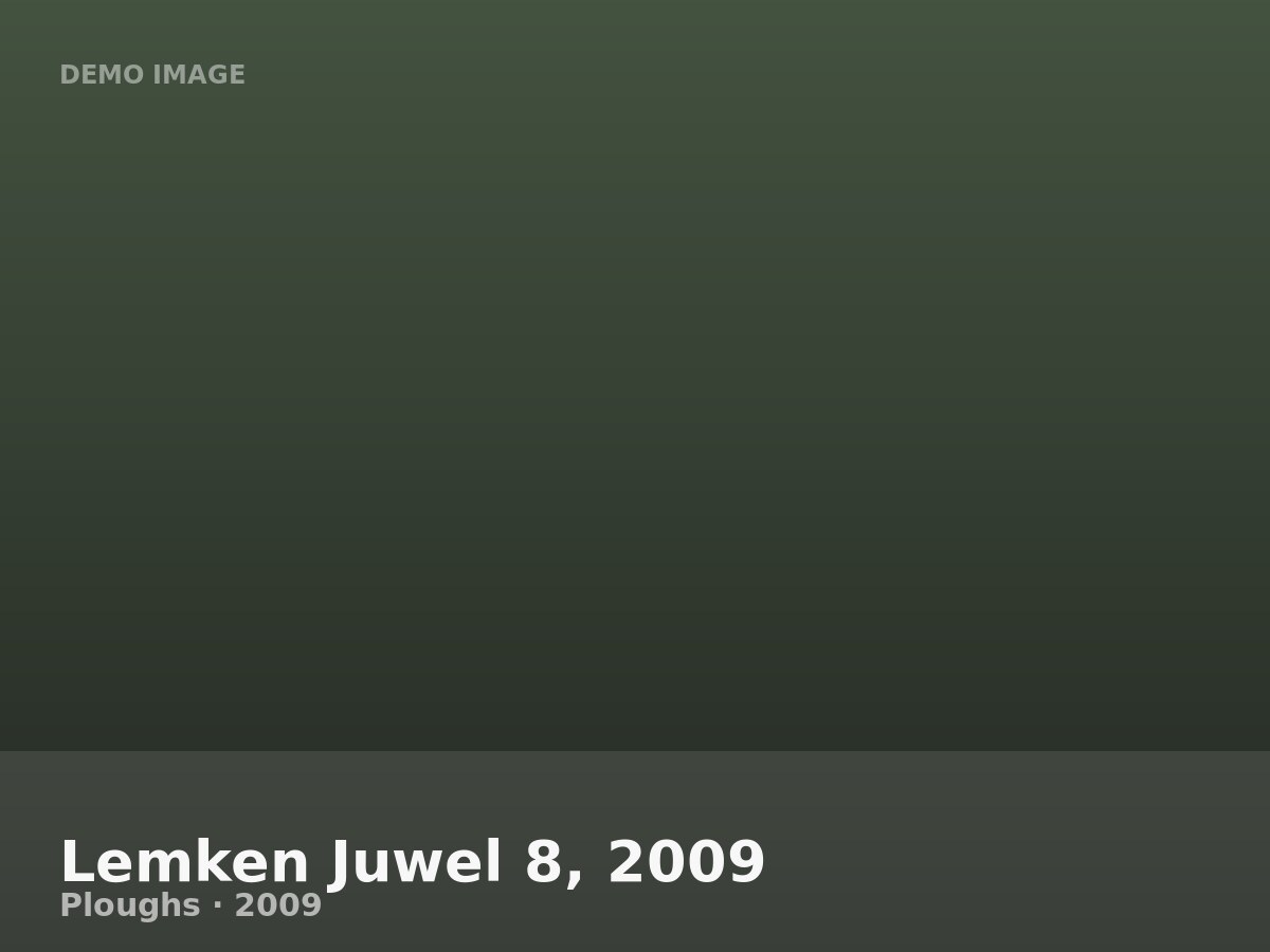 Lemken Juwel 8, 2009