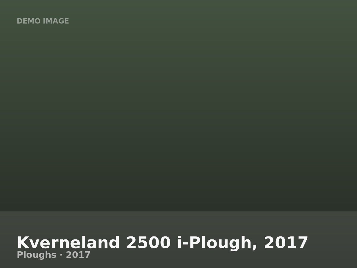 Kverneland 2500 i-Plough, 2017